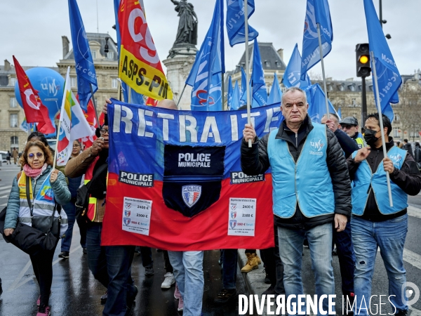 Manifestation des policiers municipaux