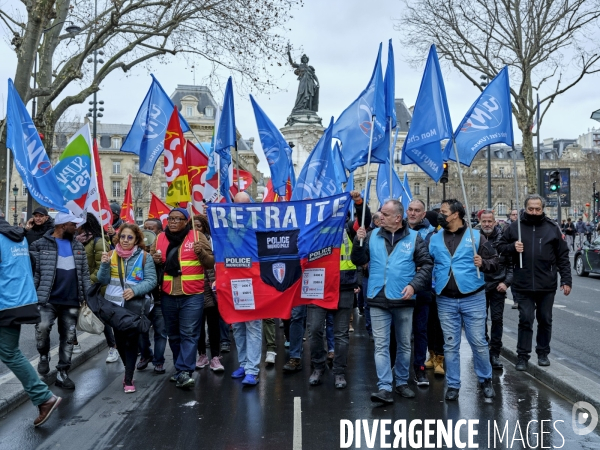 Manifestation des policiers municipaux