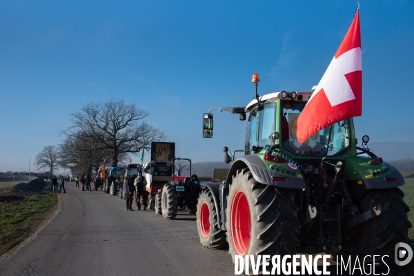 Genève. Manifestation des agriculteurs