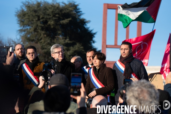 Genève Palais des Nations - Jean-Luc Mélenchon pour la Palestine