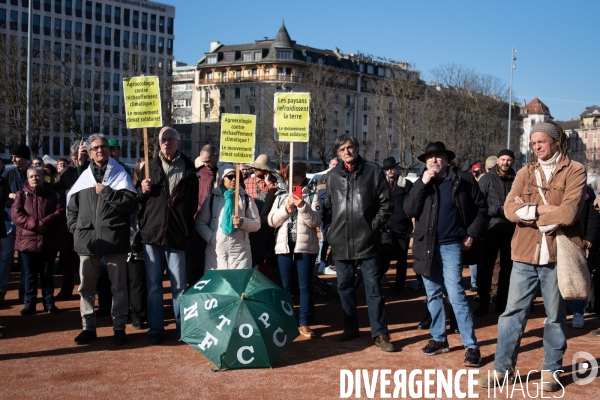 Genève. Manifestation des agriculteurs