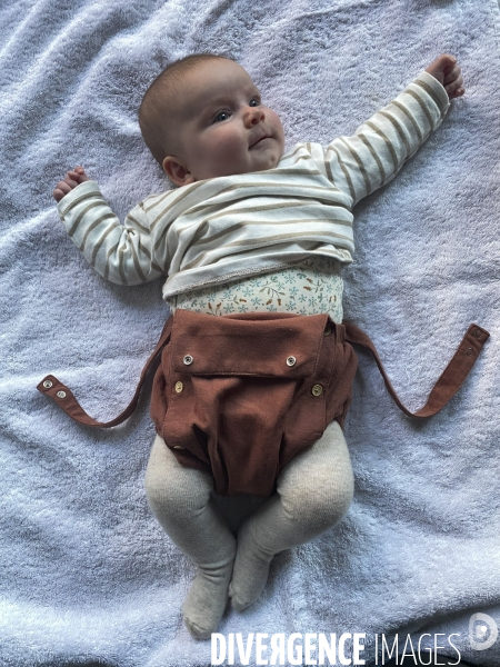 Le bébé Iris A. à 1mois et demi