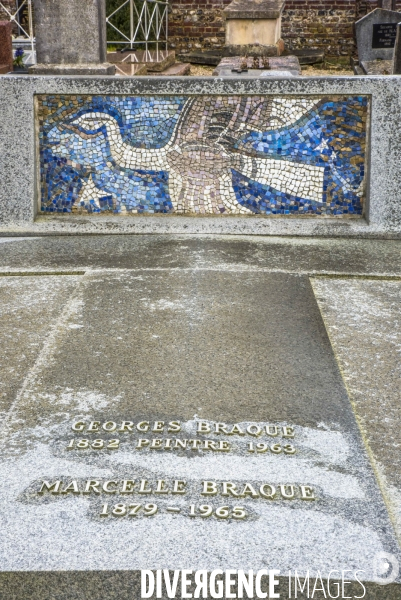 L glise et le cimetire de Saint-Valery