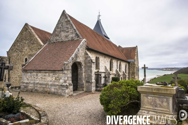 L glise et le cimetire de Saint-Valery