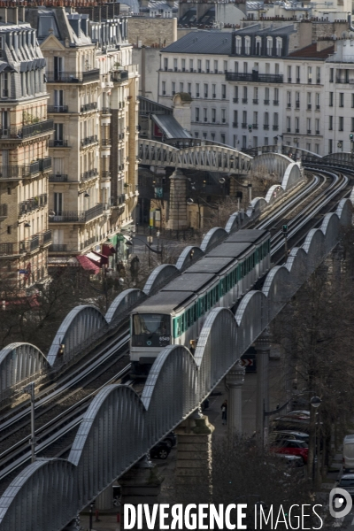 Illustration Paris vue de haut