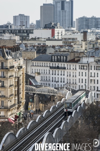 Illustration Paris vue de haut