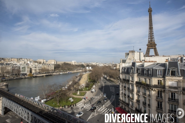 Illustration Paris vue de haut