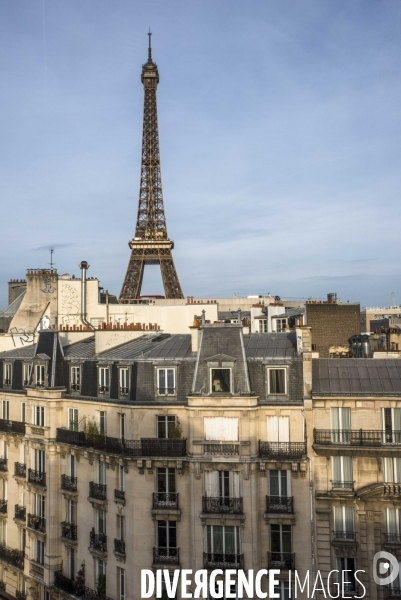 Illustration Paris vue de haut
