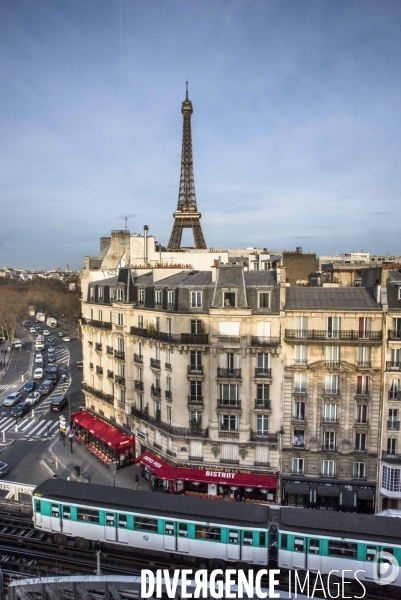 Illustration Paris vue de haut