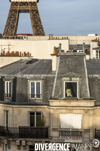 Illustration Paris vue de haut