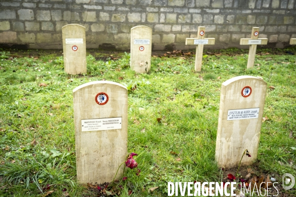 Commemoration hommage groupe Manouchian. Tombes groupe Manouchian.