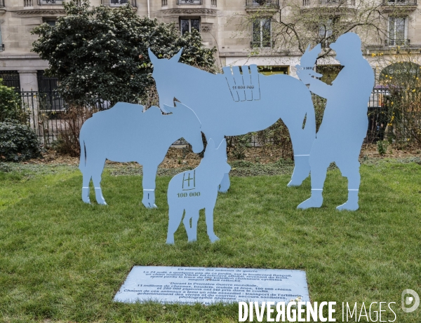 Monument aux morts des animaux morts pendantla grande guerre