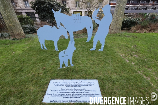 Monument aux morts des animaux morts pendantla grande guerre