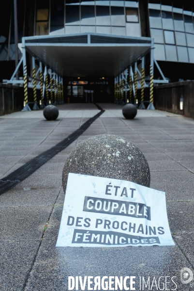 Rassemblement féministe à Rennes contre les classements sans suite
