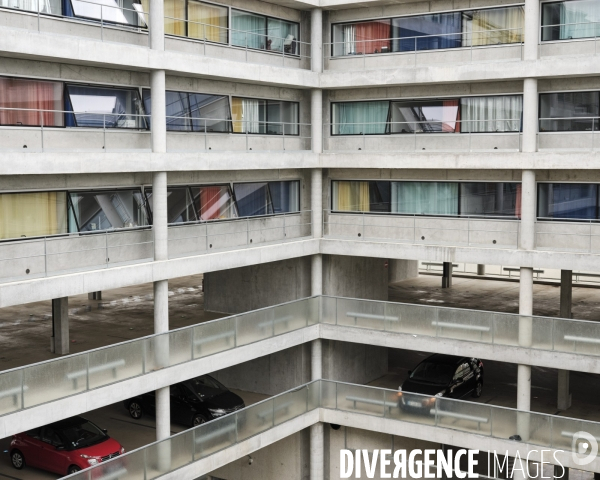Campus Paris Saclay, résidence étudiante + paring 