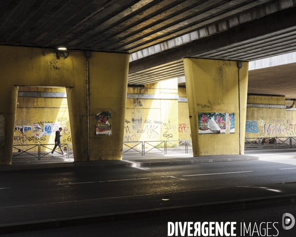 Fontenay-sous-bois, quartier Val de Fontenay, le pont Jaune