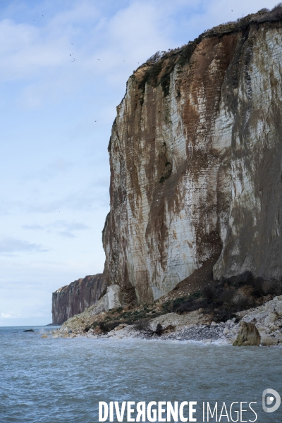 Grande marée sur le littoral en Seine-Maritime