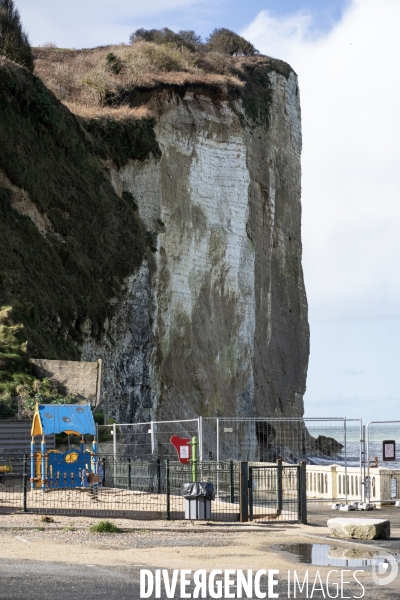 Grande marée sur le littoral en Seine-Maritime