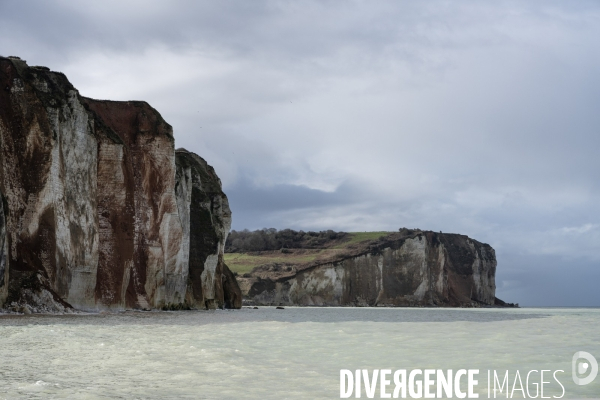 Grande marée sur le littoral en Seine-Maritime