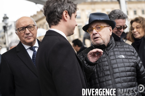 Cérémonie d’hommage à Robert Badinter