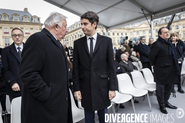 Cérémonie d’hommage à Robert Badinter