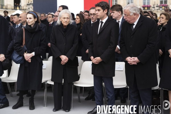 Cérémonie d’hommage à Robert Badinter