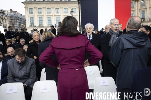 Cérémonie d’hommage à Robert Badinter