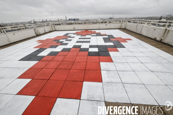 Exposition invader space station a paris