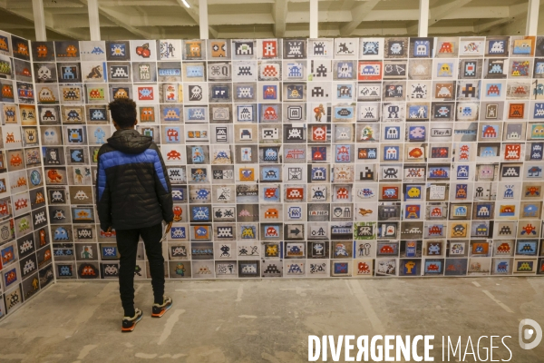 Exposition invader space station a paris