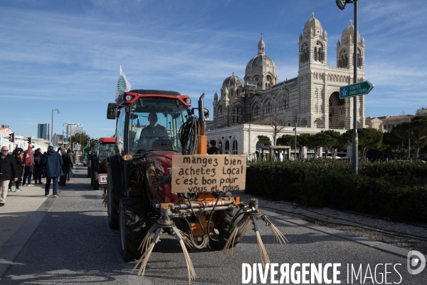 Manifestation des agriculteurs à Marseille