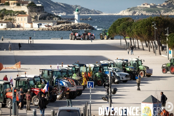 Manifestation des agriculteurs à Marseille