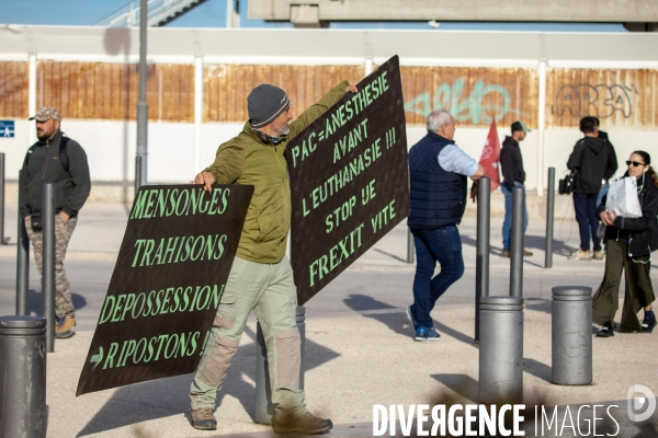 Manifestation des agriculteurs à Marseille