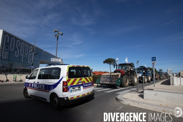 Manifestation des agriculteurs à Marseille