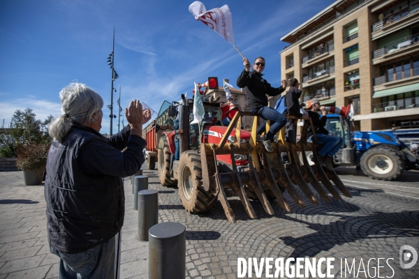 Manifestation des agriculteurs à Marseille