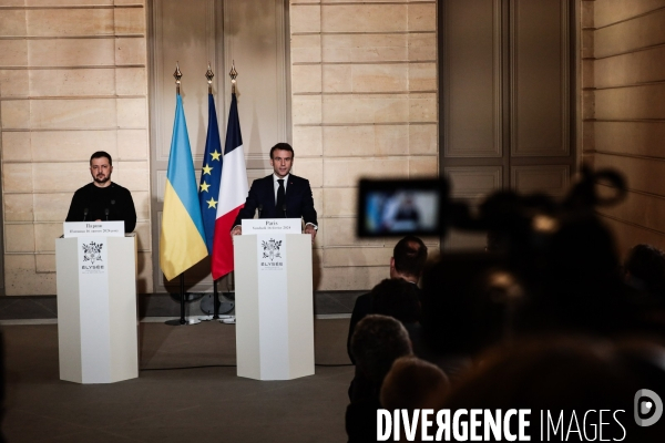 MACRON-ZELENSKY - Signature de l’accord bilatéral