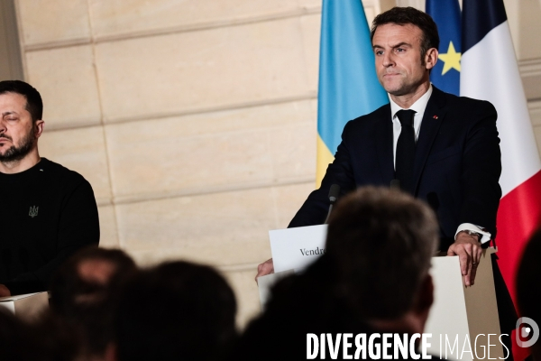 MACRON-ZELENSKY - Signature de l’accord bilatéral