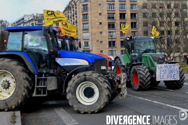 Manifestation des agriculteurs de la Coordination rurale