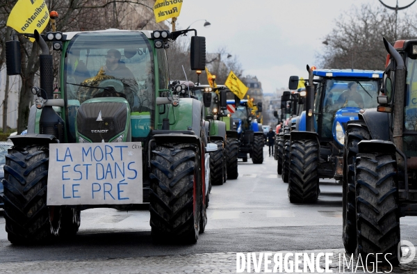 Manifestation des agriculteurs de la Coordination rurale