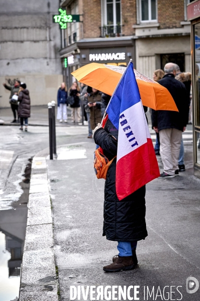 Manifestation Tracteurs Jeunes Agriculteurs et FNSEA  Paris