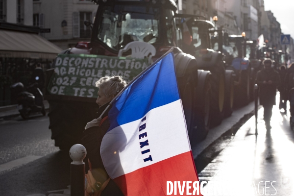 Le cortège des tracteurs