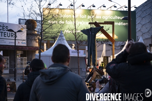 Le cortège des tracteurs