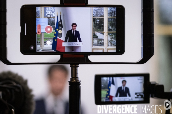 Conférence de presse de G. Attal sur la situation agricole