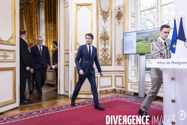 Conférence de presse de G. Attal sur la situation agricole