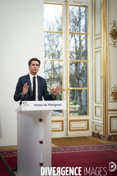 Conférence de presse de G. Attal sur la situation agricole