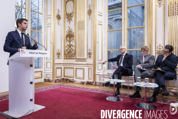 Conférence de presse de G. Attal sur la situation agricole