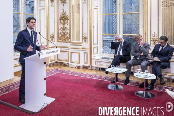Conférence de presse de G. Attal sur la situation agricole