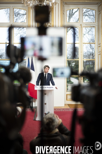 Conférence de presse de G. Attal sur la situation agricole