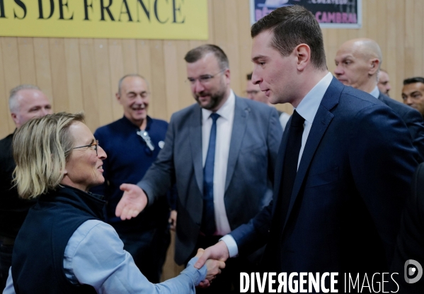 Deplacement de Jordan Bardella au salon de l agriculture.