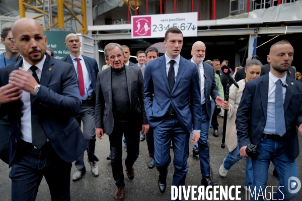 Deplacement de Jordan Bardella au salon de l agriculture.