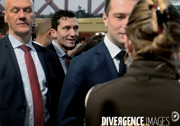 Deplacement de Jordan Bardella au salon de l agriculture.